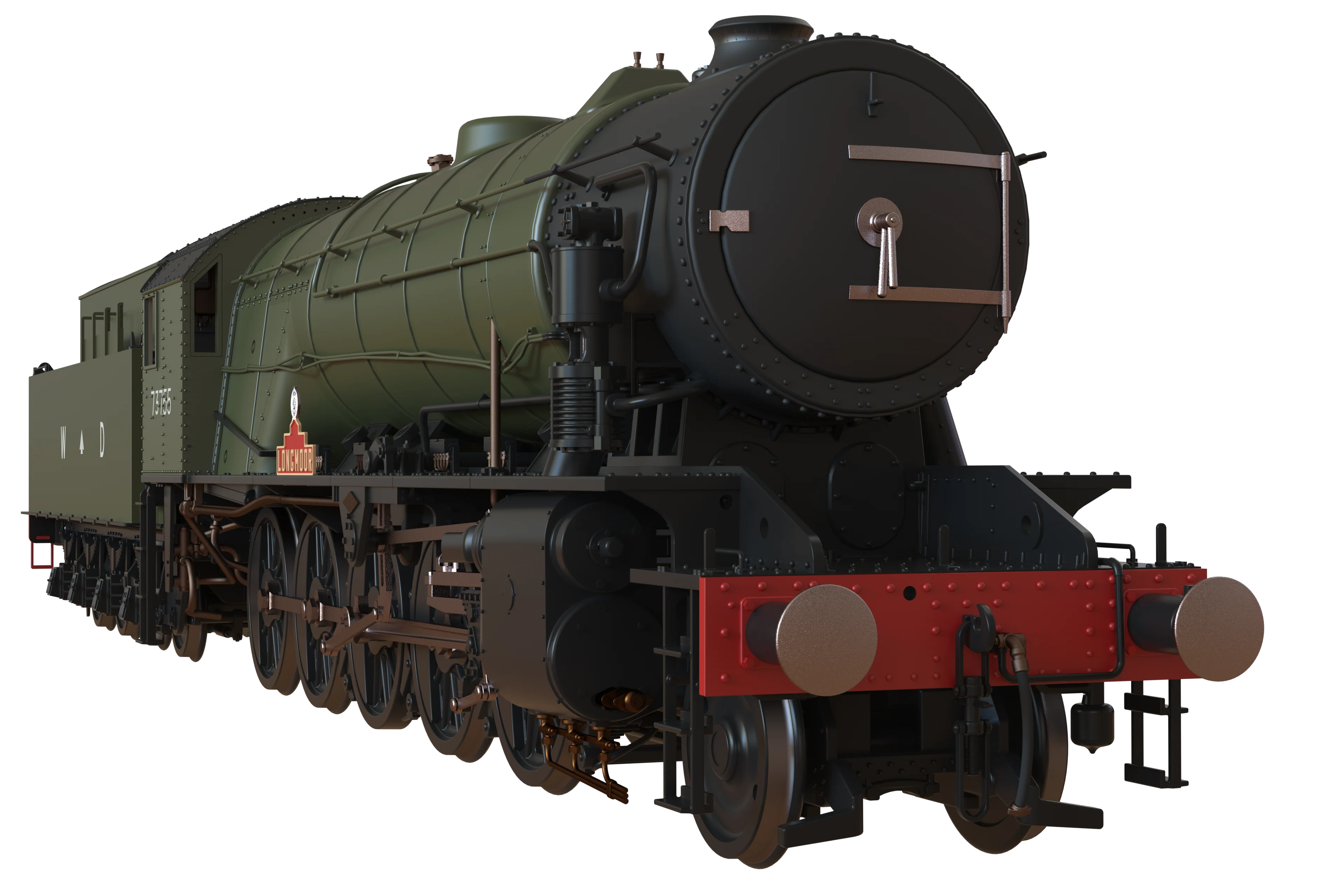 C1000ZS WD Austerity 2-10-0 'Longmoor' War Department Green No.73755 Steam Locomotive - DCC Sound - Image 5