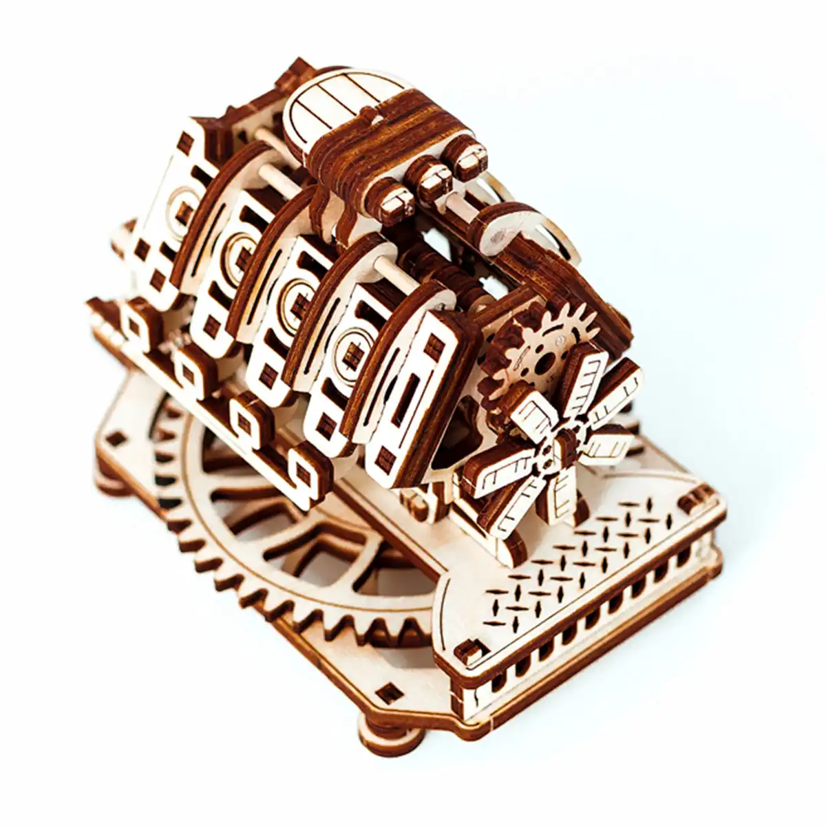 3D Wooden Mechanical Puzzle – V8 Engine - Image 4