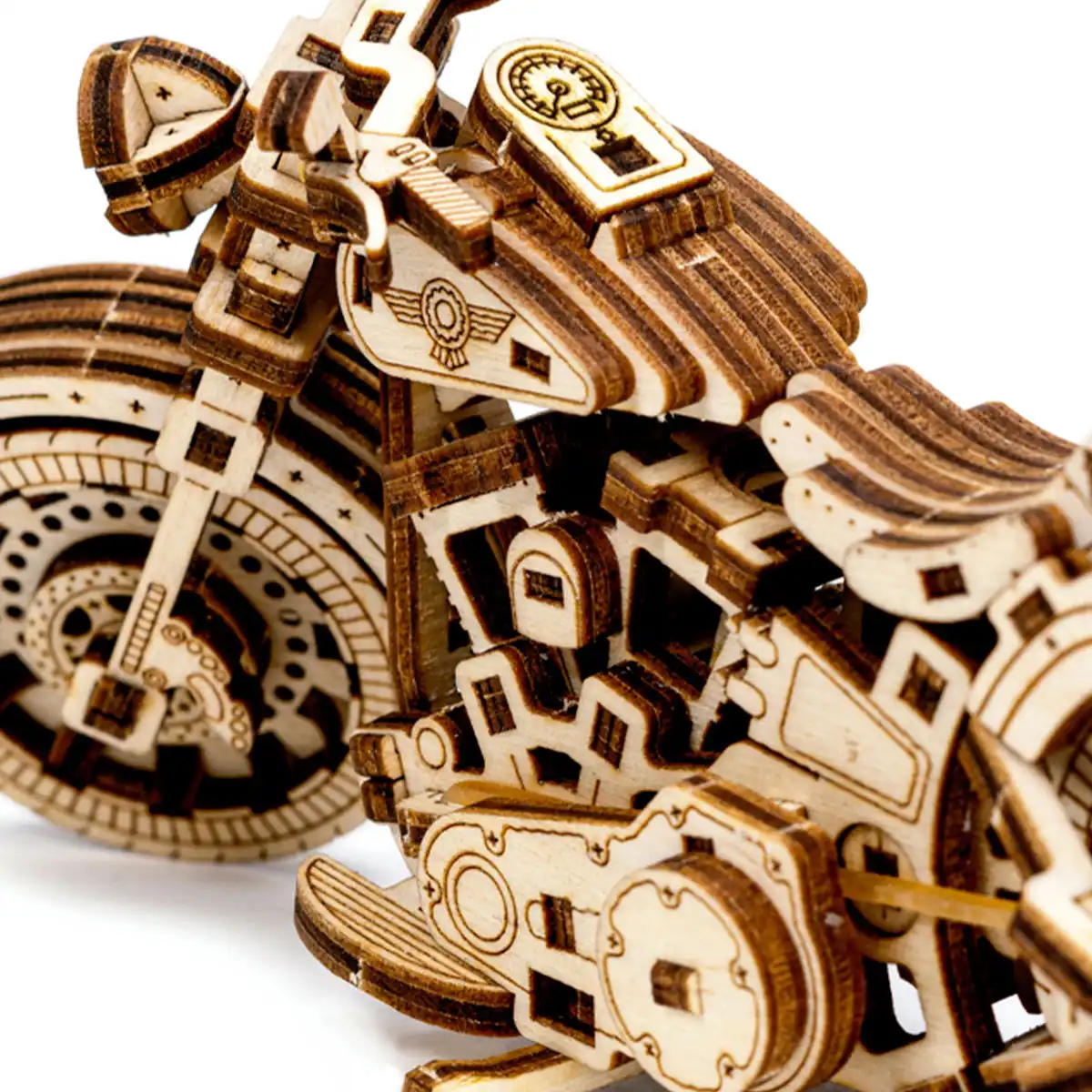 3D Wooden Motorbike Puzzle – Cruiser V-Twin - Image 5