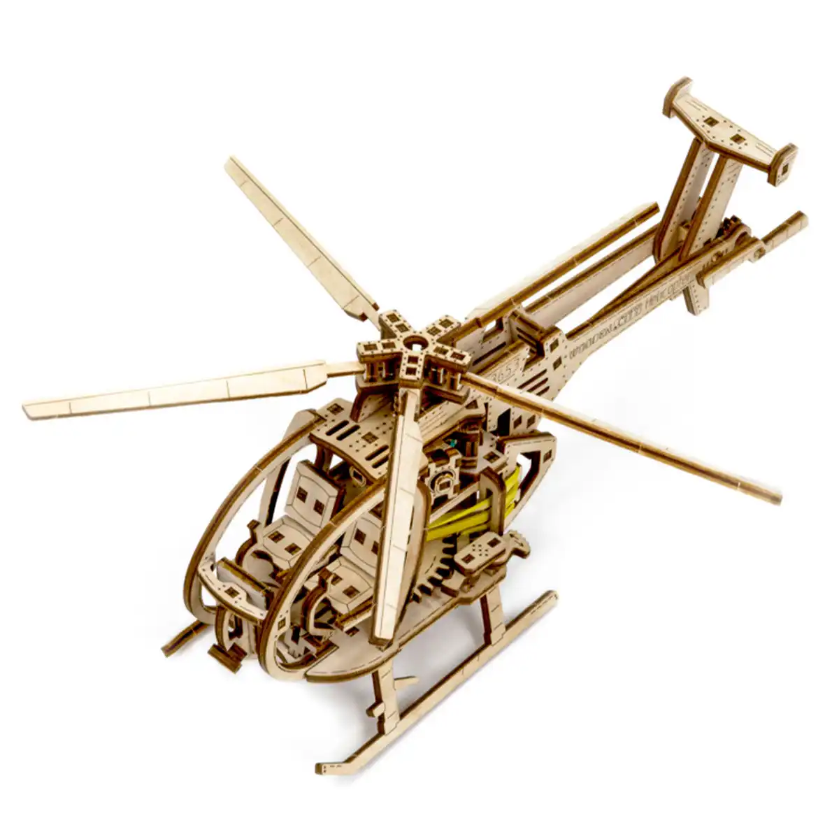 3D Wooden Helicopter Puzzle – Helicopter - Image 4