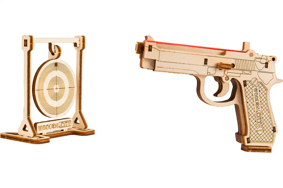 3D Wooden Gun Puzzle – The Legend BRT-9 - Image 4