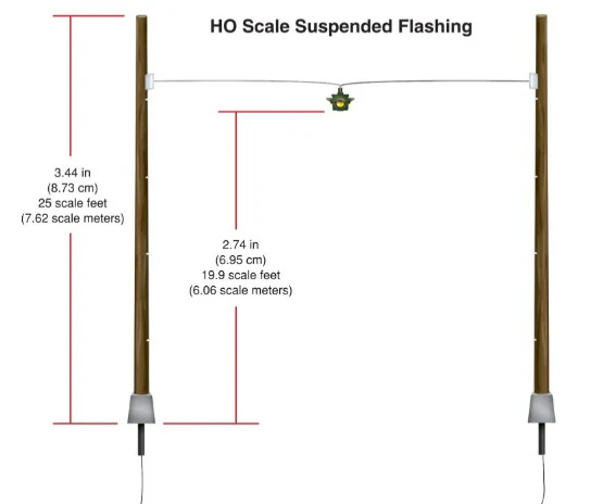 WJP5652 JP5652 HO Suspended Flashing Lights - Image 6