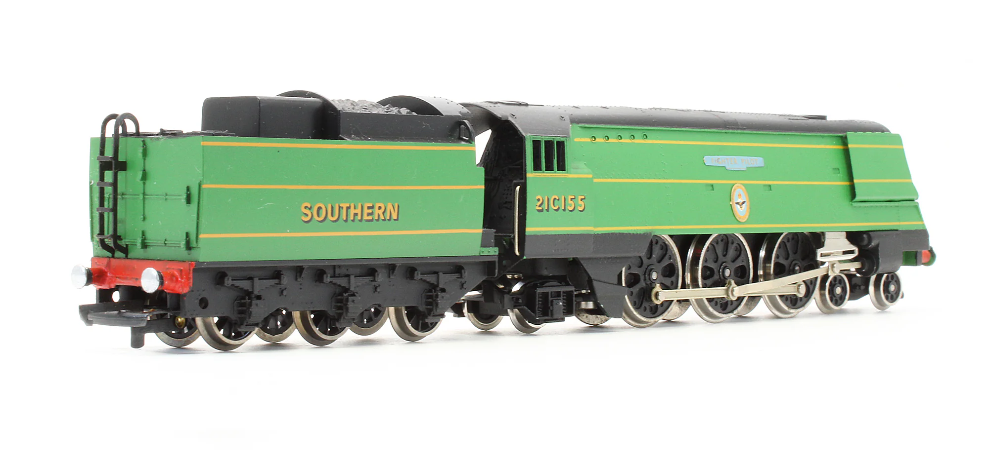 Pre-Owned SR Green 4-6-2 Streamlined Battle Of Britain Class 'Fighter Pilot' 2ICI55 Steam Locomotive - Image 2
