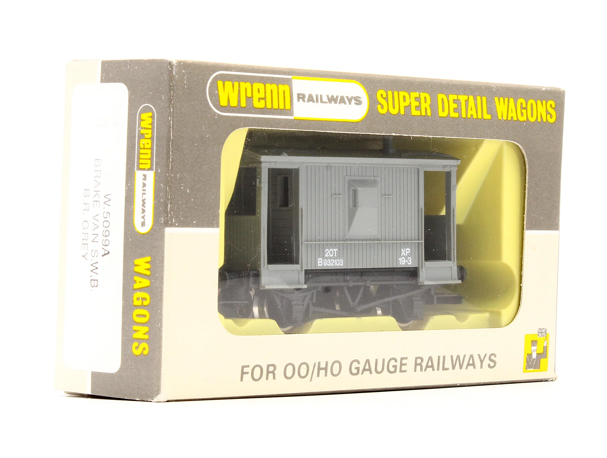 Pre-Owned W5099A Brake Van S.W.B. BR Grey 'B932103' - Image 5