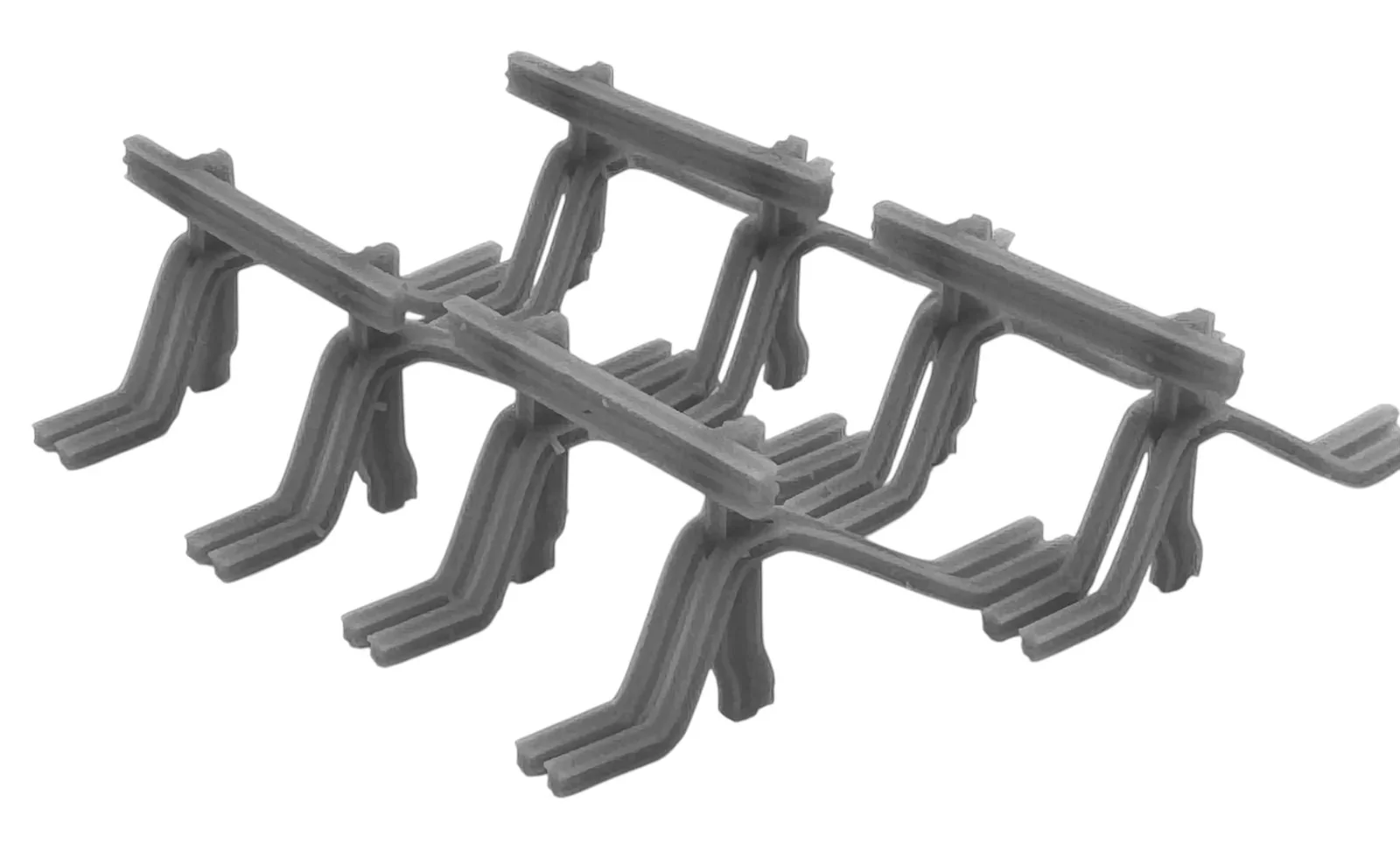 OO/HO Gauge Railway Buffer Stops (x4) – Resin, Unpainted Model Kit - Image 4